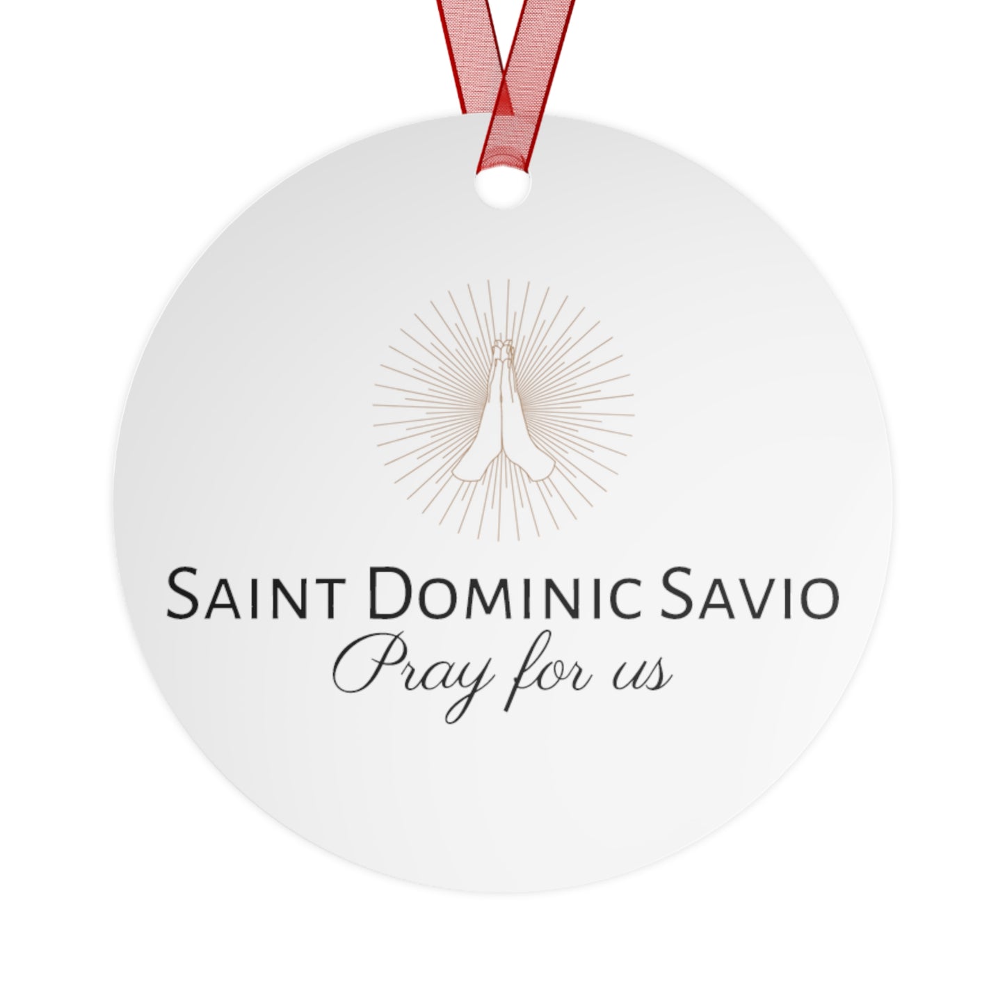 Saint Dominic Savio - Religious Holiday Christmas Ornament and Keepsake - Double sided Keepsake Religious Ornament -