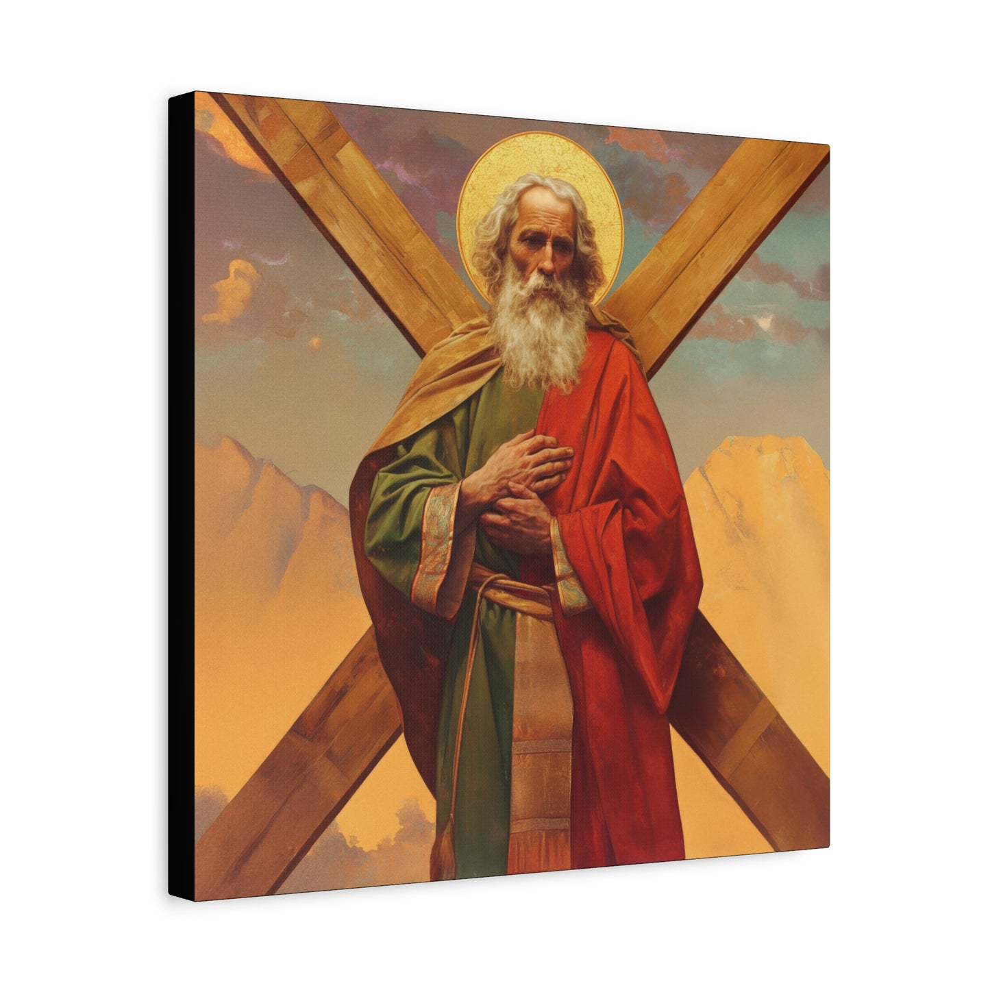 Saint Andrew the Apostle - Gallery Wrapped Canvas - Print - Religious Art for your Home - Catholic