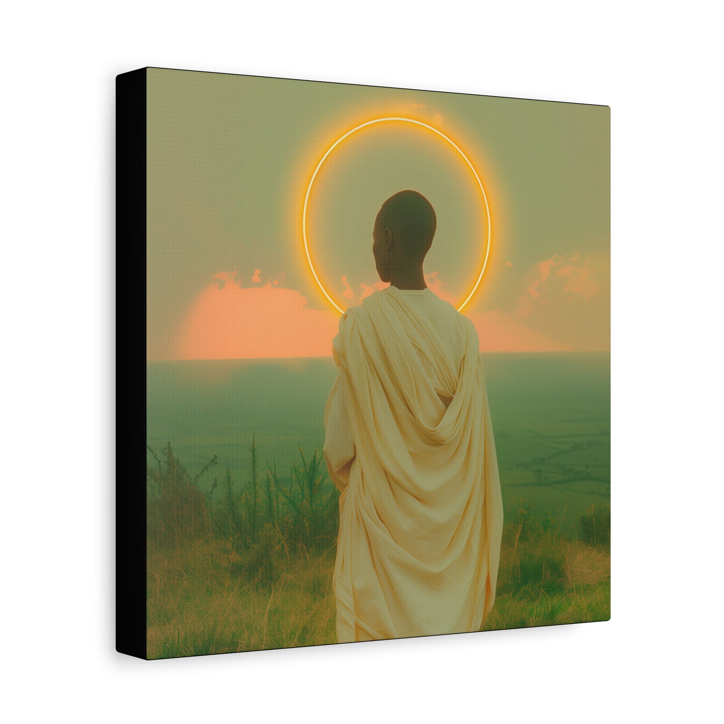 Saint Charles Lwanga -  Museum Wrapped Canvas - Sanctified Souls Print - Religious Art for your Home - Catholic Patron Saint Art