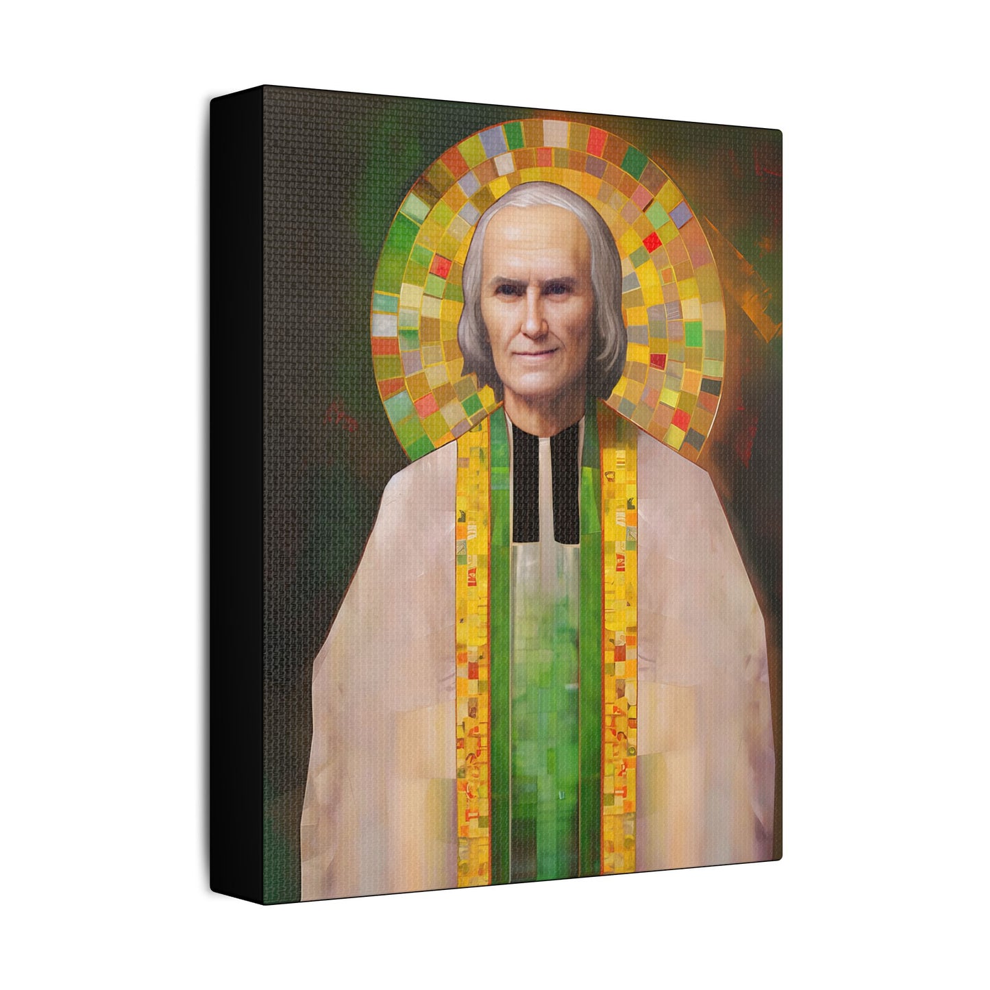 Saint John Vianney Canvas Print - Multiple Sizes - Catholic Home art - Museum Wrapped Canvas - Sanctified Souls Print