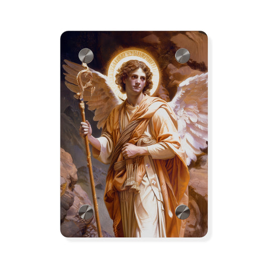Saint Raphael the Archangel - Wall Art Panel - Ready to Hang Acrylic Print - Catholic Saint Art - Christian