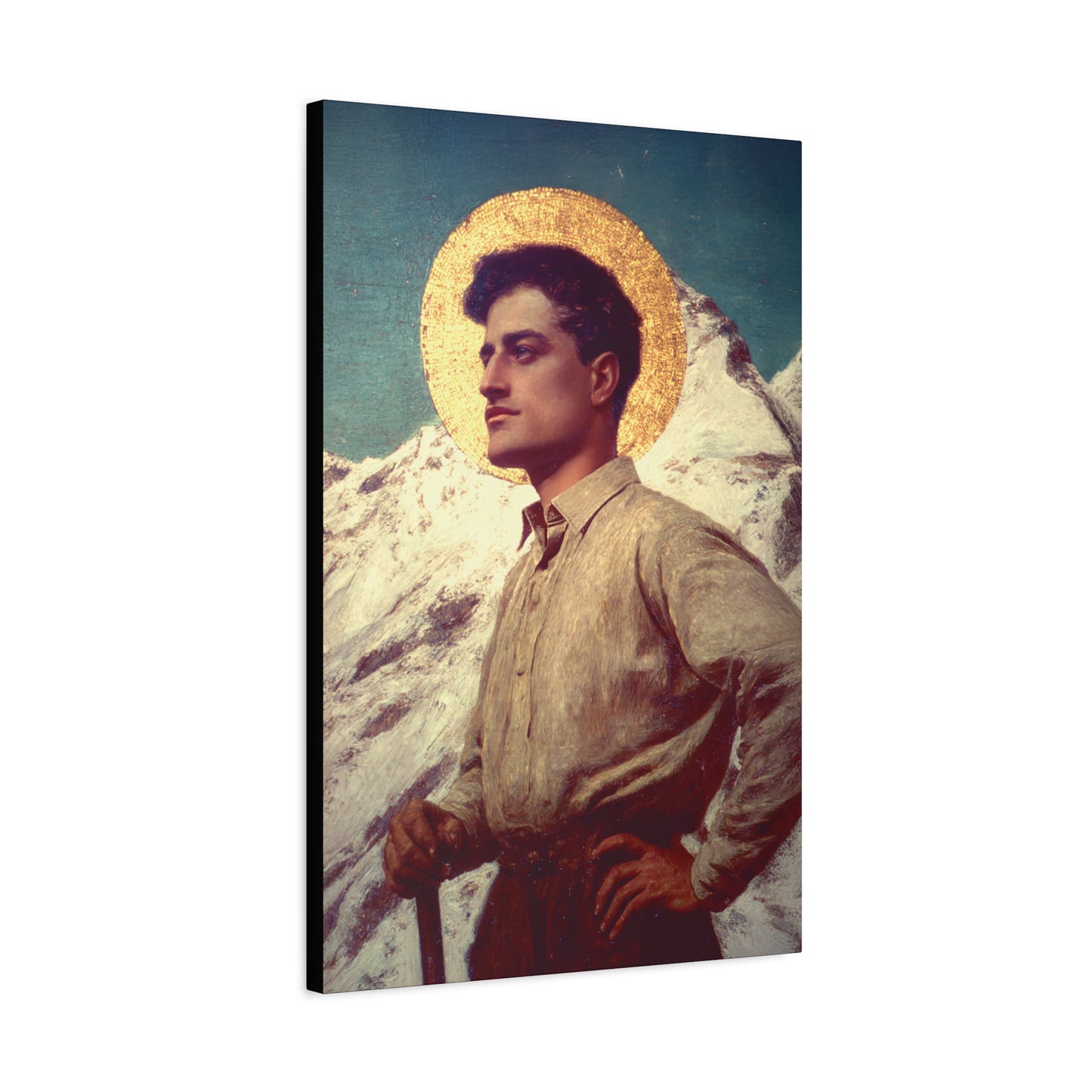Saint Pier Giorgio Frassati -  Museum Wrapped Canvas - Sanctified Souls Print - Religious Art for your Home - Catholic Patron Saint Art