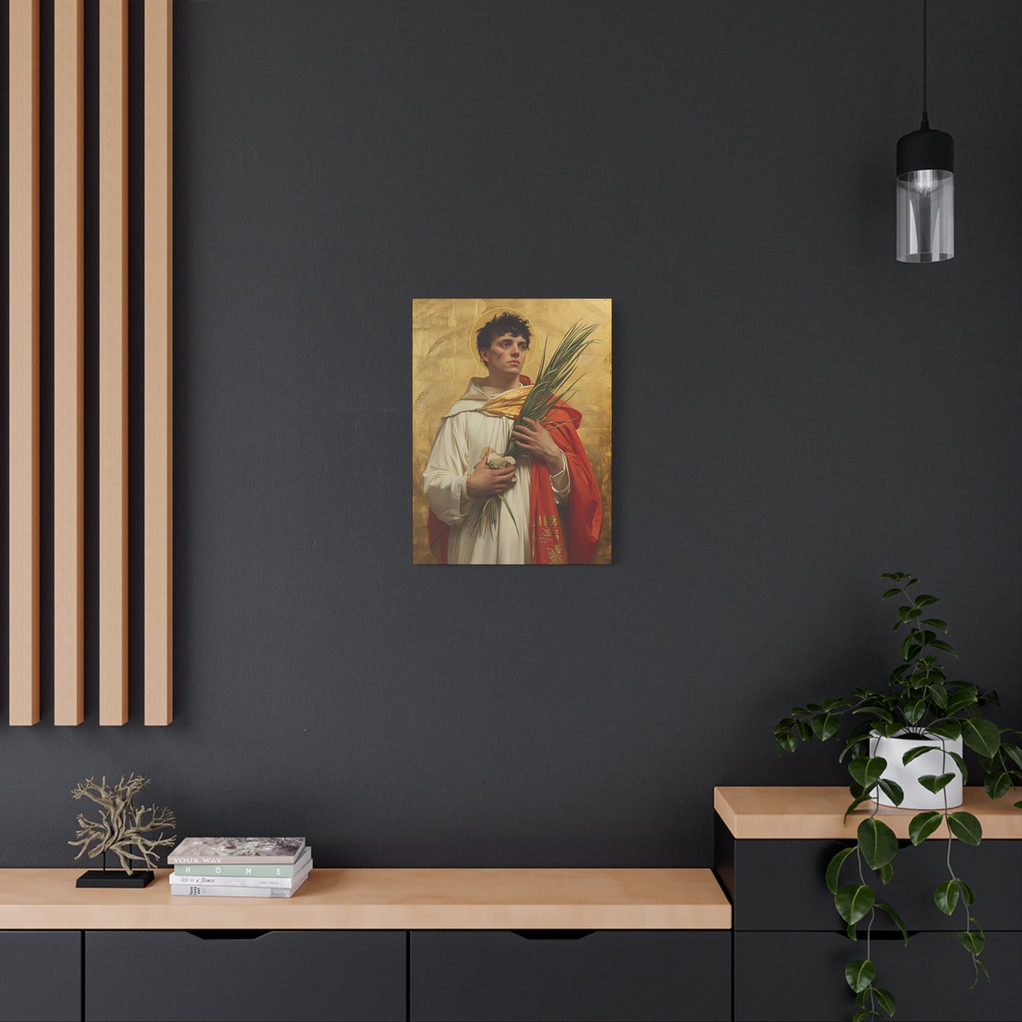 Saint Stephen - Museum Wrapped Canvas - Sanctified Souls Print - Religious Art for your Home