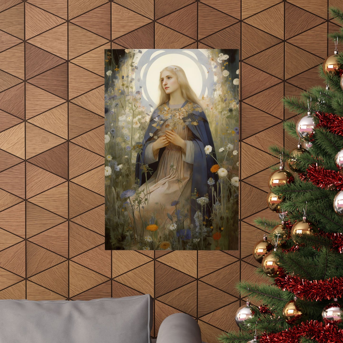 Saint Hildegard of Bingen Print - Sanctified Souls Print - Multiple Sizes - Premium Matte Vertical Posters