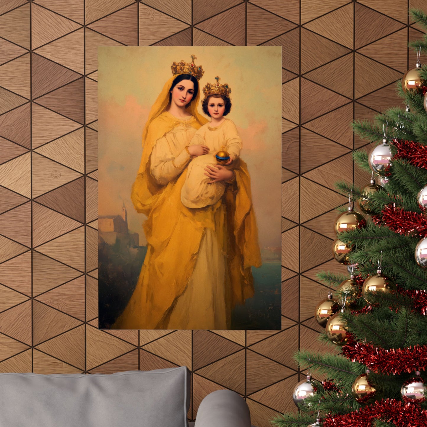 Our Lady of Prompt Succor - Sanctified Souls Print - Multiple Sizes - Premium Matte Vertical Posters