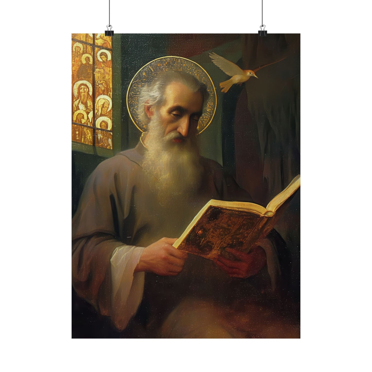 Saint Issac of Armenia - Sanctified Souls Print - Multiple Sizes - Premium Posters - Catholic Art - Christian Home Decor Artwork