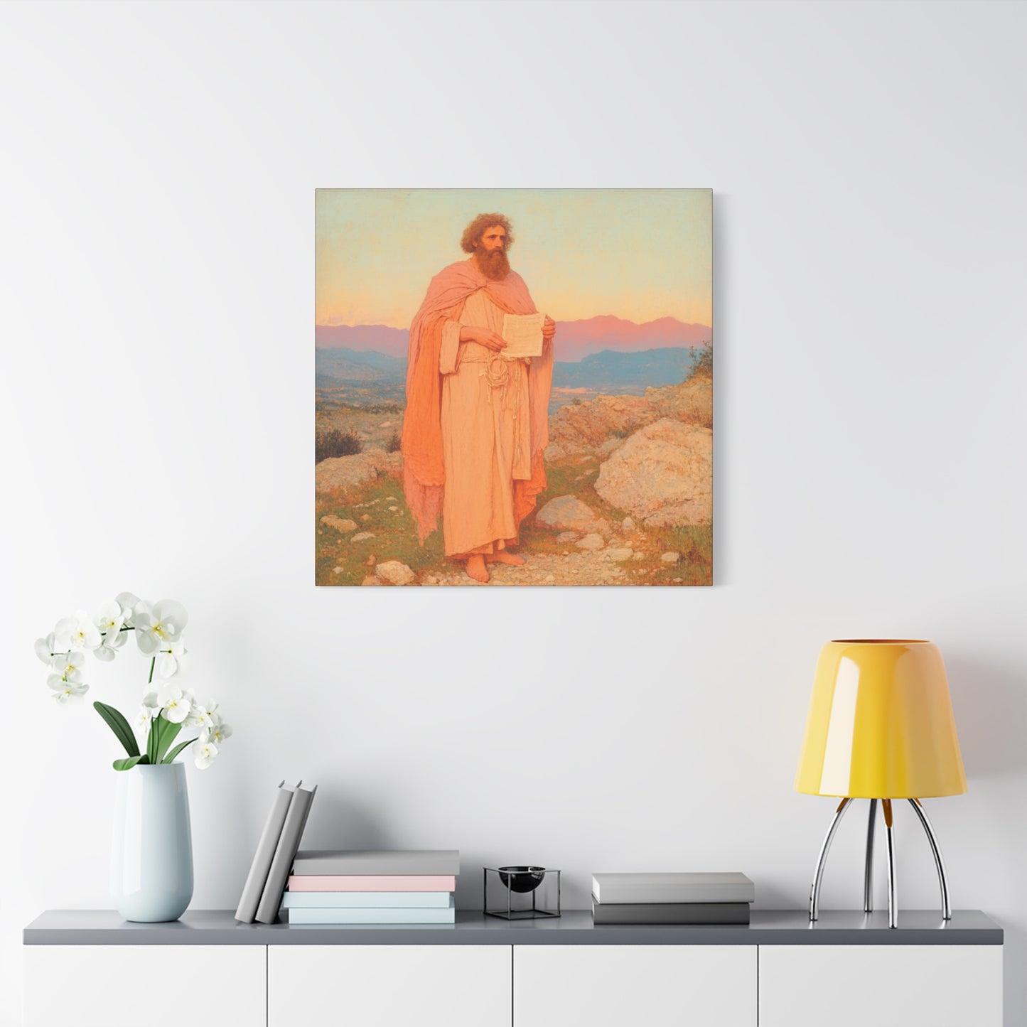 Obadiah - Keeper of the Lord's Warning and Mercy - Gallery Wrapped Canvas - Print - Religious Art for your Home - Catholic Art
