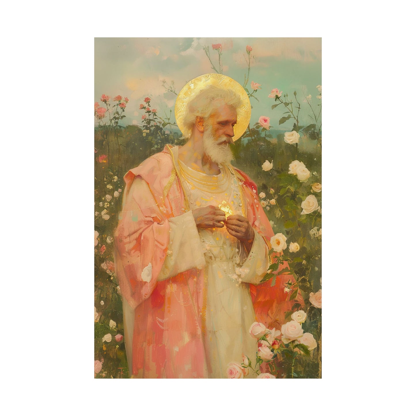 Saint Valentine -  Catholic Art - Multiple Sizes - Premium Posters - Catholic Art - Christian Home - Catholic Saint Art