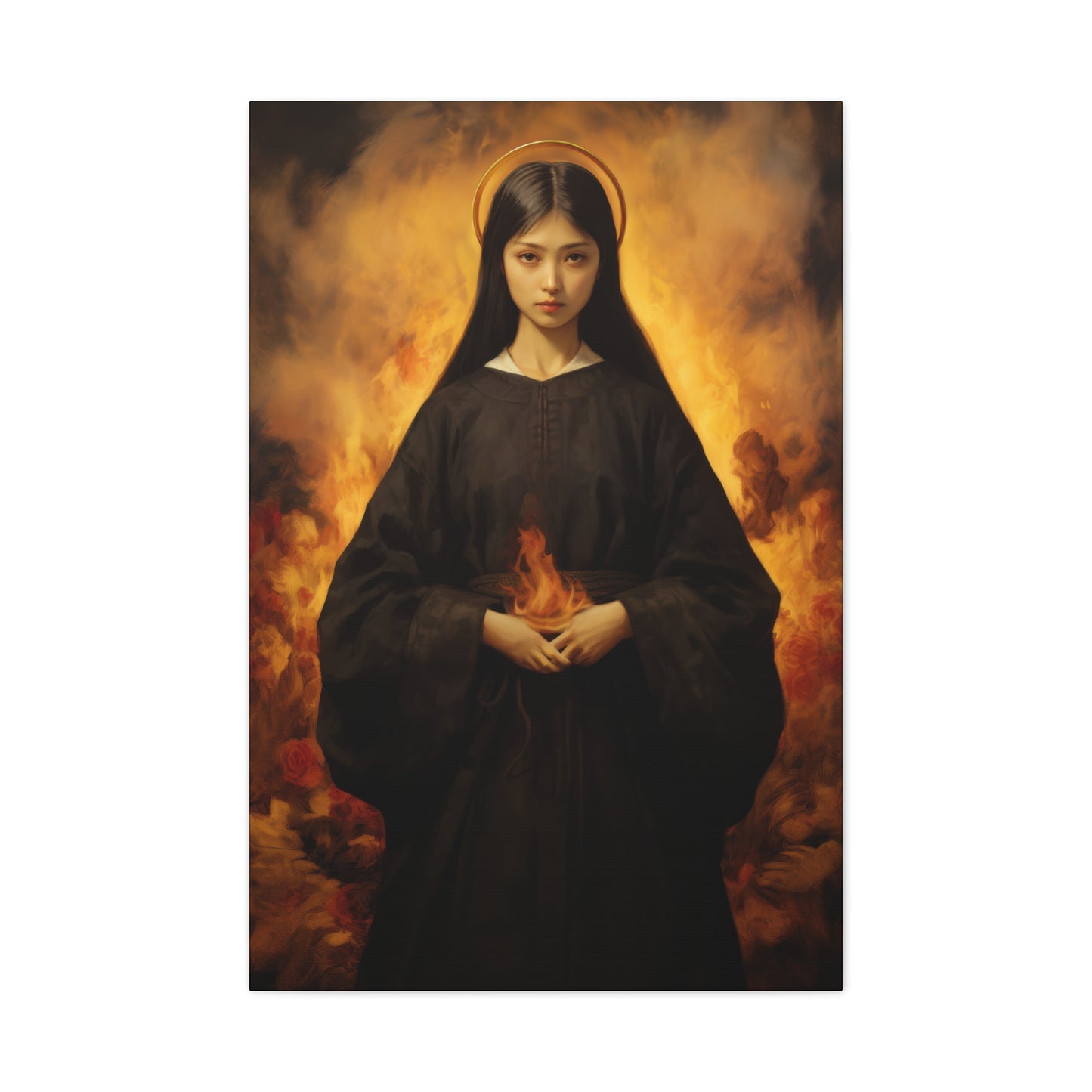Blessed Mary Magdalen Kiota - Museum Wrapped Canvas - Print - Religious Art for your Home - Christian print - Prayer Room Catholic Saint