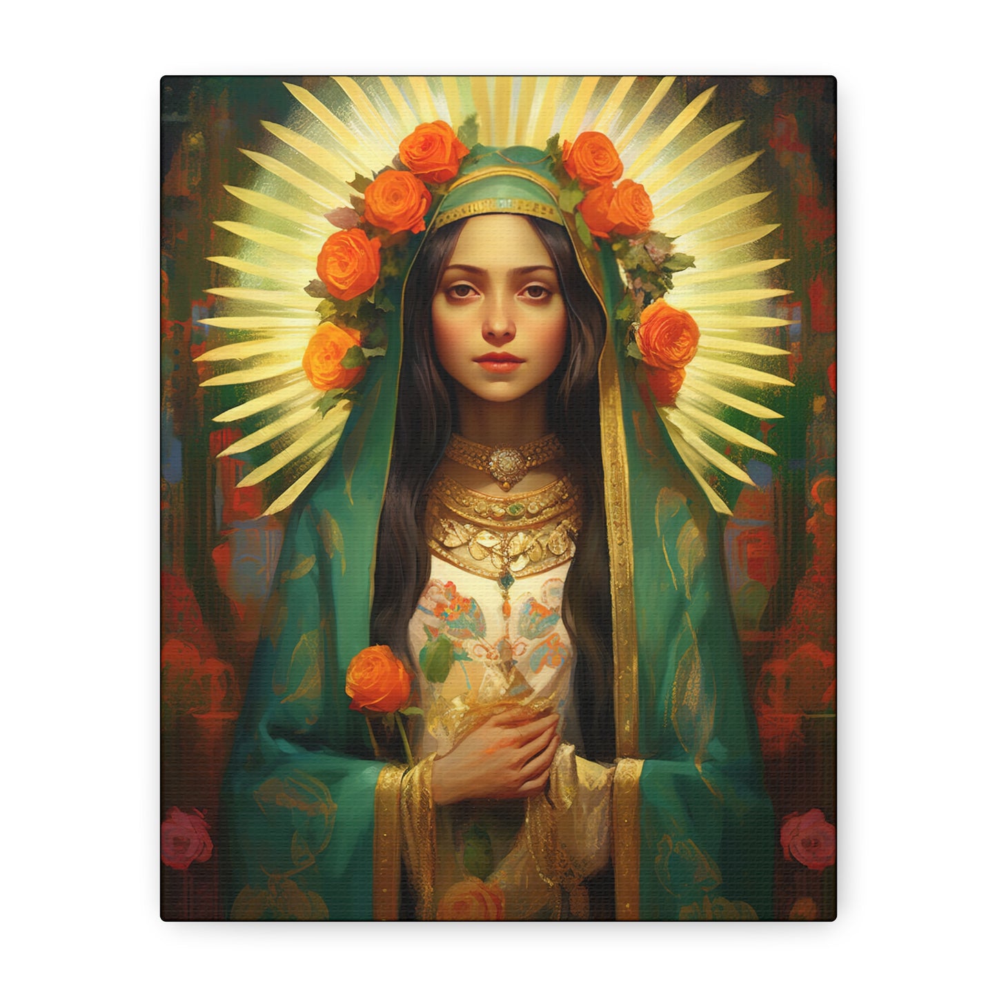 Patroness of Hope Our Lady of Guadalupe Museum Wrapped Canvas Print - Multiple Sizes - Catholic Home art