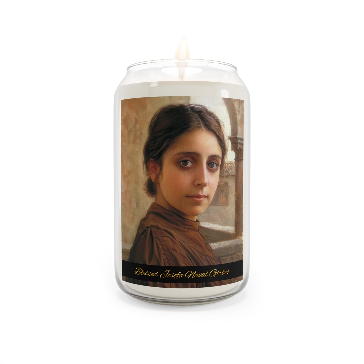 Blessed Josefa Naval Girbes - Scented Prayer Candle, 13.75oz -  Candle - Catholic Art - prayer room Scented Candle - Religious Saint Art
