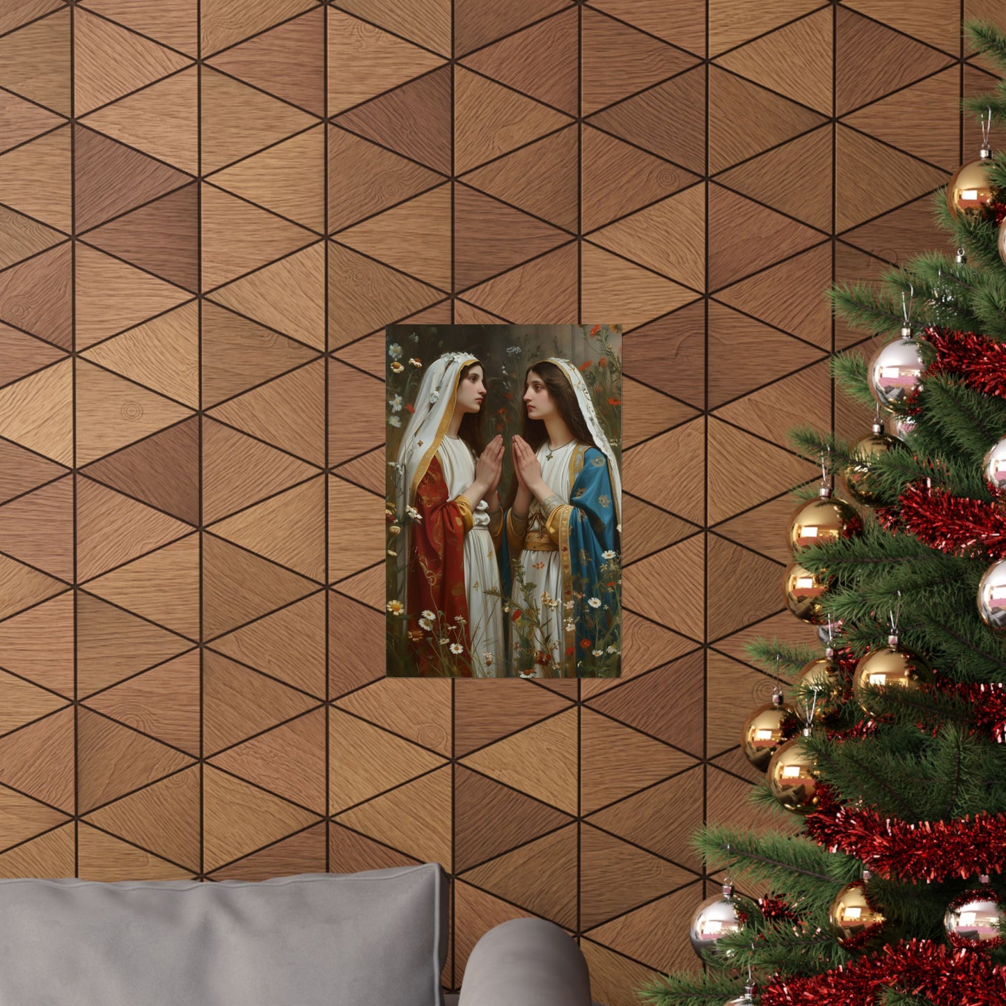 Saints Emiliana and Trasilla Print - Sanctified Souls Print - Multiple Sizes - Premium Matte Vertical Posters