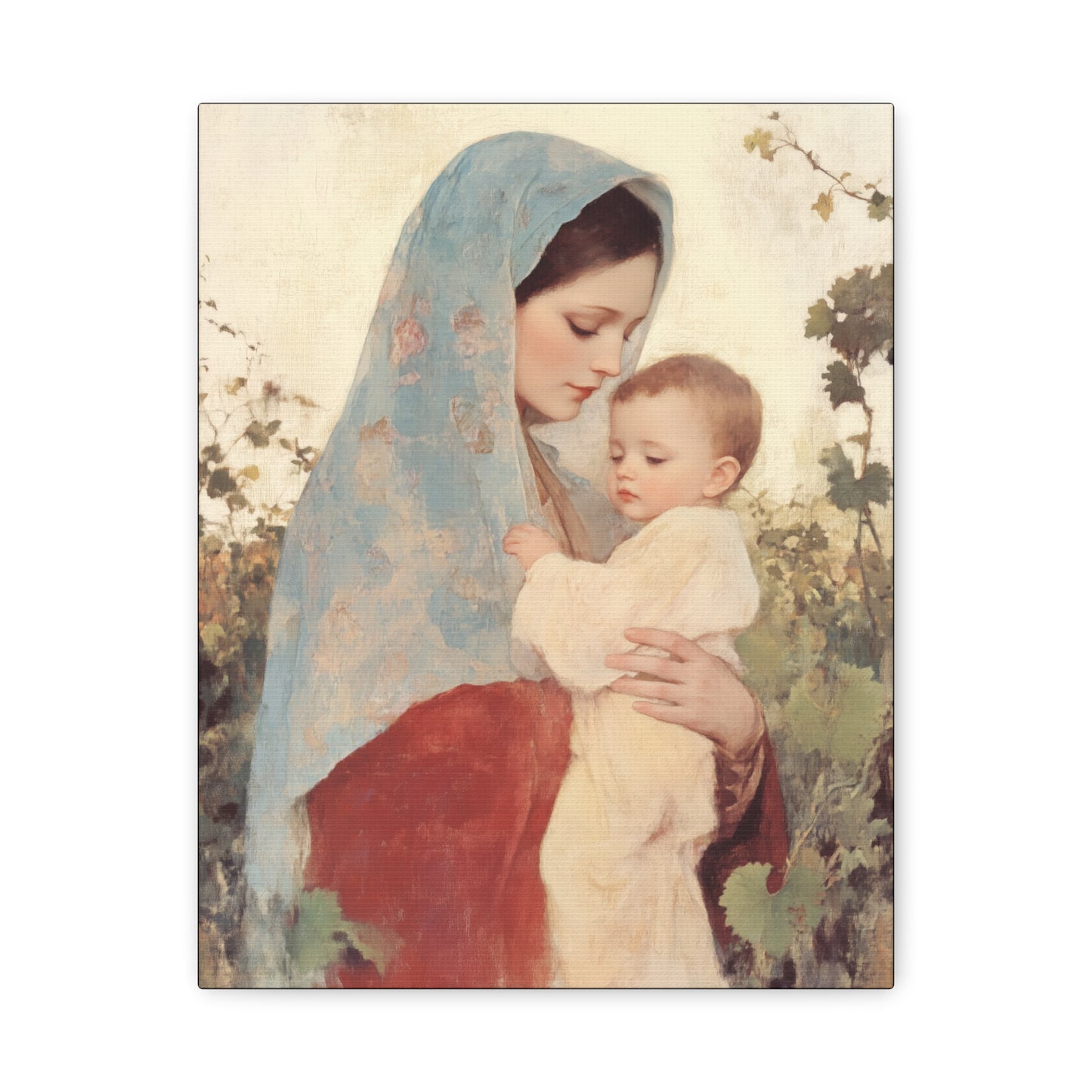 Our Lady of the Grapes / Out Lady of the Harvest - Gallery Wrapped Canvas - Print - Religious Art for your Home - Catholic Art
