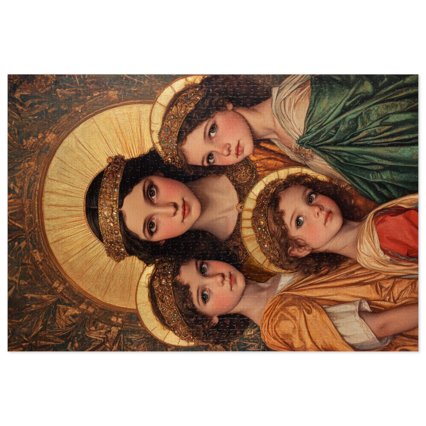 Saints Sophia, Faith, Hope and Charity  - Puzzle and Keepsake Tin - Religious (30, 110, 252, 500,1000) - Religious Puzzle - Gifts Catholic