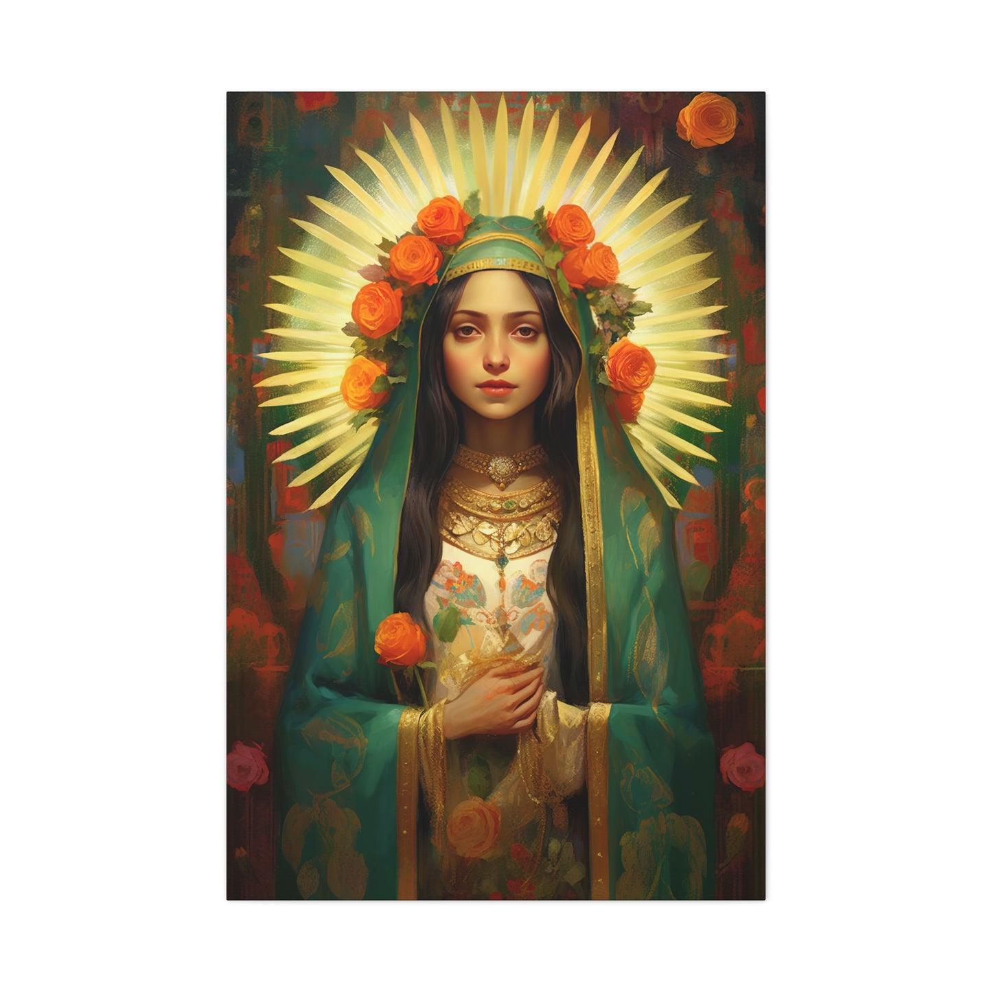 Patroness of Hope Our Lady of Guadalupe Museum Wrapped Canvas Print - Multiple Sizes - Catholic Home art