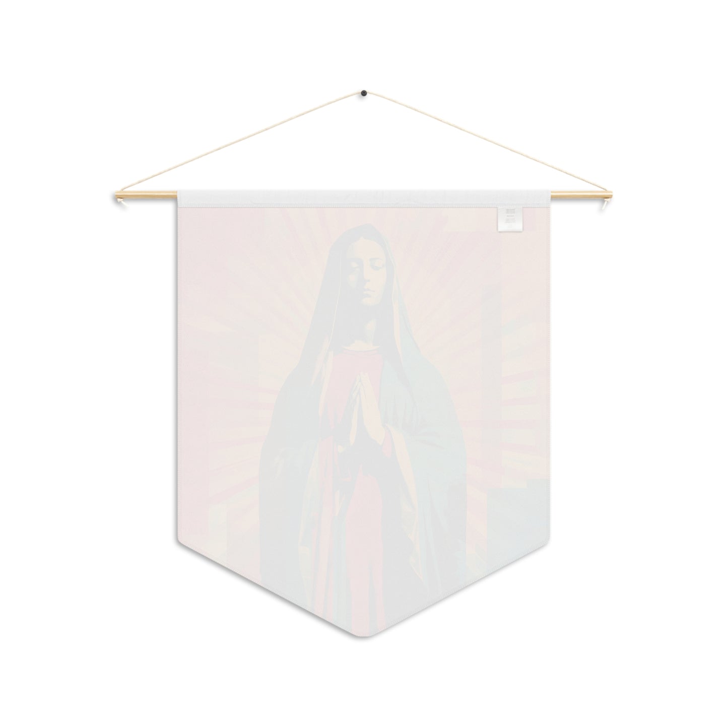 Our Lady of Guadalupe's Radiance Wall Banner / Wall Hanging - Prayer room art - Catholic Home Art - Large Saint Art - 18" x 21"