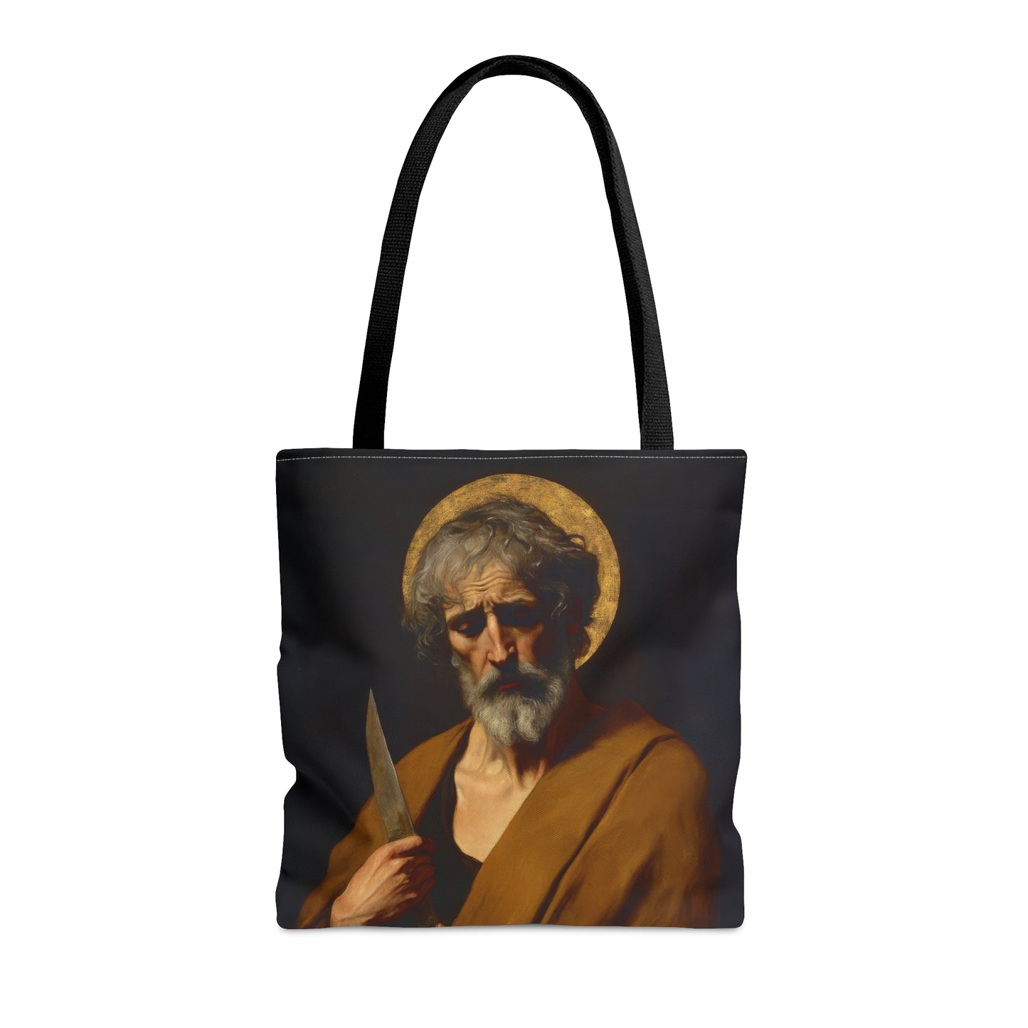 Saint Bartholomew the Apostle Tote Bag - Large Medium Small Faith Art Bag - Catholic Faith Purse - Religious - Prayer Bag - Devotional