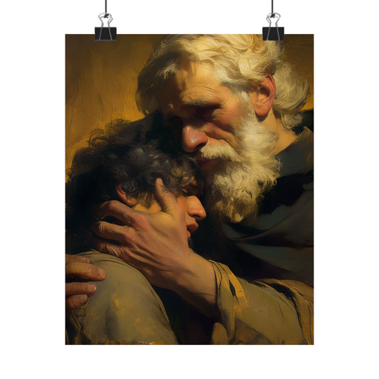 The Return of the Prodigal Son - Sanctified Souls Print - Multiple Sizes - Premium Matte Vertical Posters