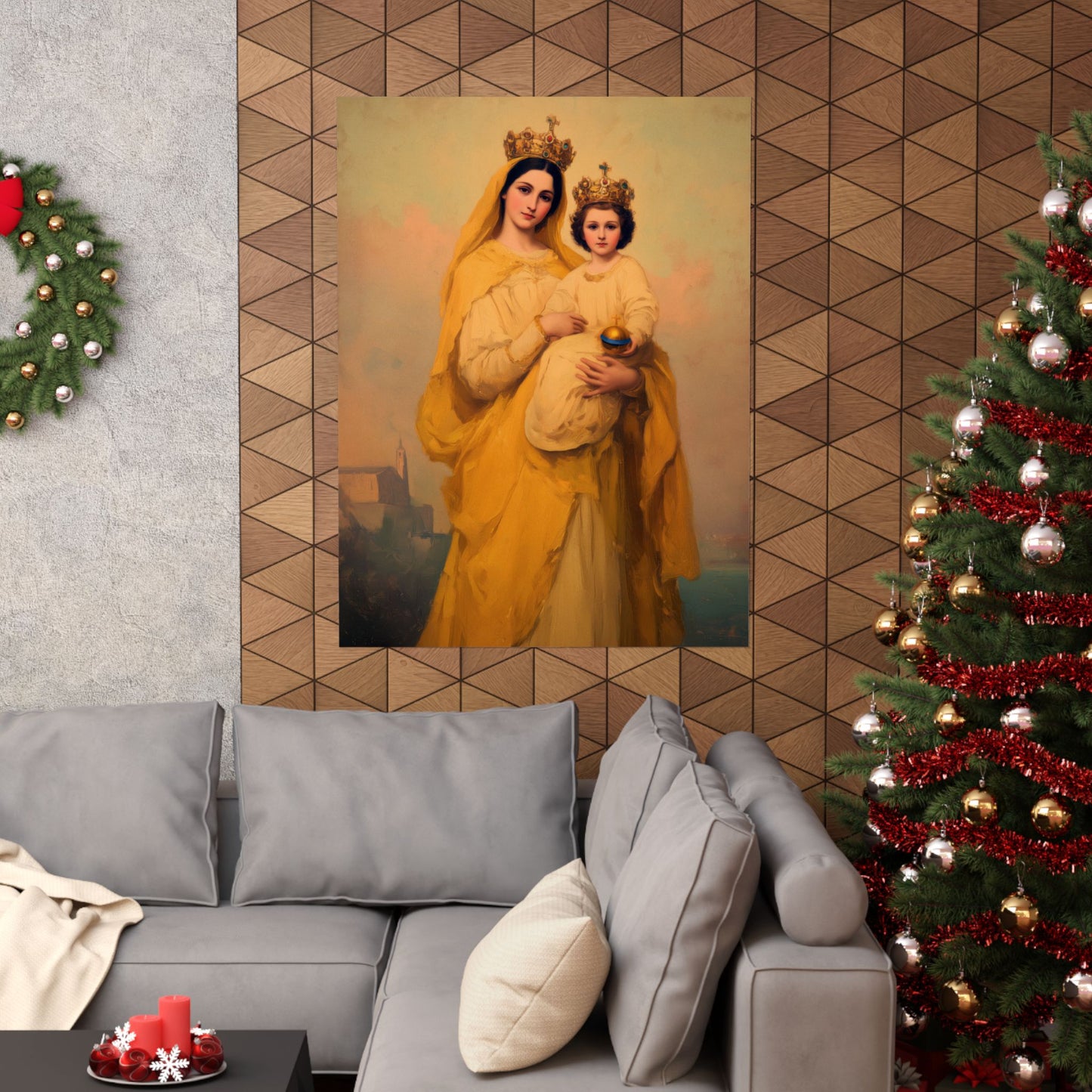 Our Lady of Prompt Succor - Sanctified Souls Print - Multiple Sizes - Premium Matte Vertical Posters