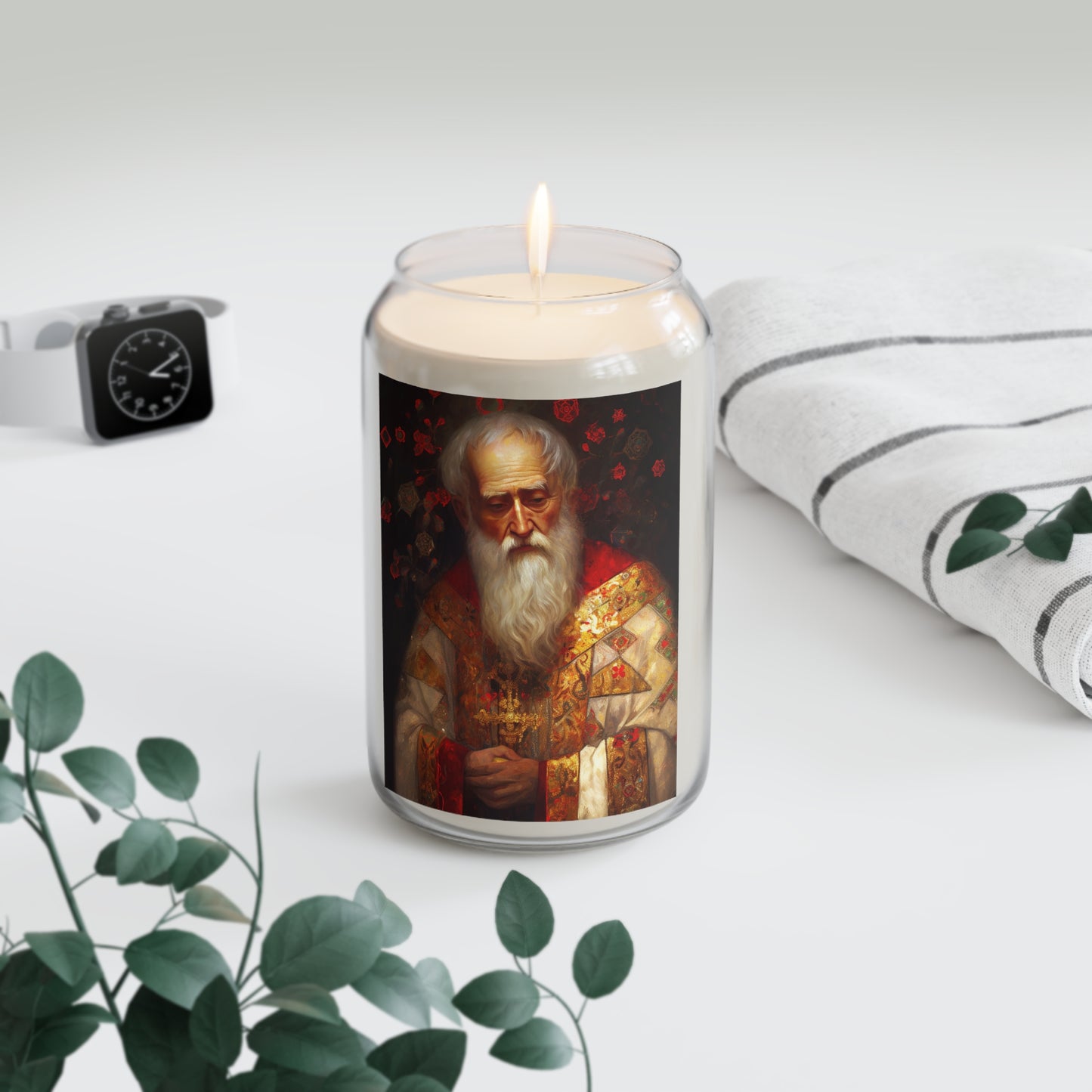 Saint Nicholas - Scented Prayer Candle, 13.75oz - Tall Size - Religious Prayer Candle - Catholic Art