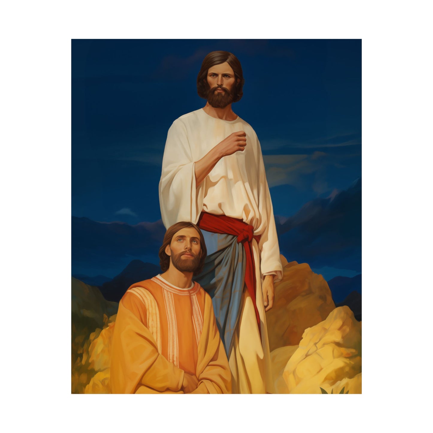 Saints James and John - Sons of Thunder - Sanctified Souls Print - Multiple Sizes - Premium Matte Vertical Posters