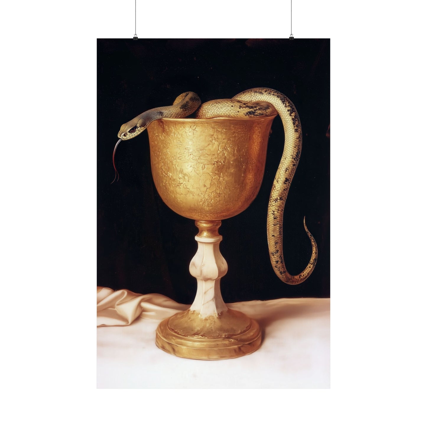 Saint John's Chalice - Sanctified Souls Print - Multiple Sizes - Premium Matte Vertical Posters