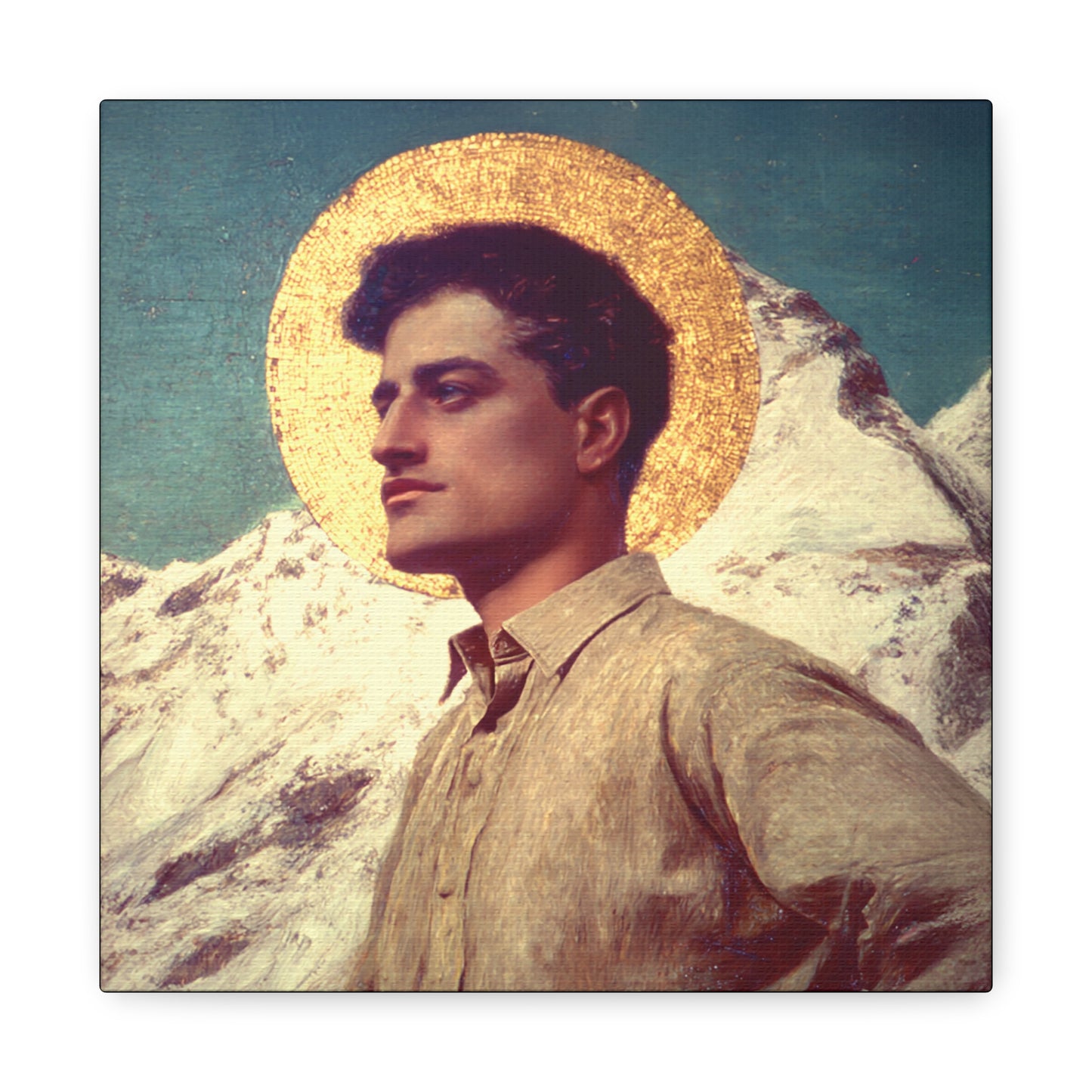 Saint Pier Giorgio Frassati -  Museum Wrapped Canvas - Sanctified Souls Print - Religious Art for your Home - Catholic Patron Saint Art