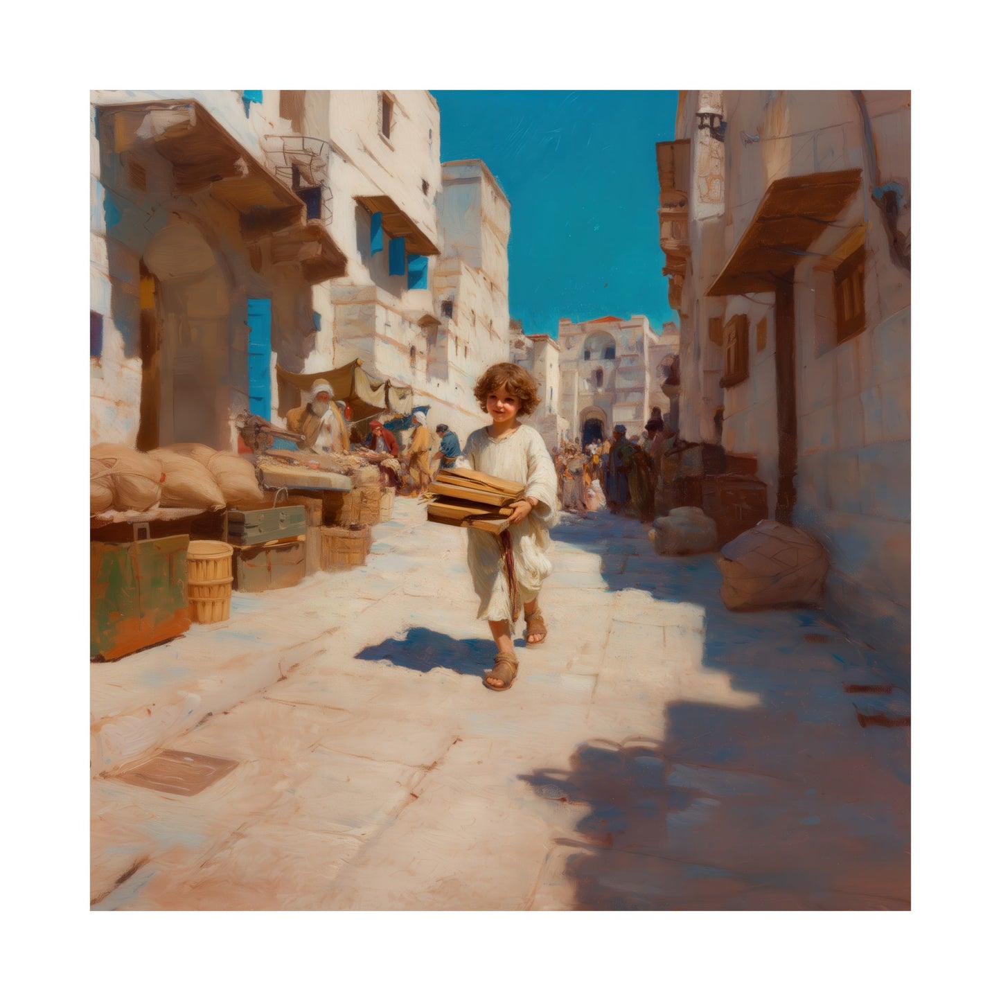 Nazareth and the Hidden Light of Christ - Sanctified Souls Print - Multiple Sizes - Premium Matte Vertical Posters