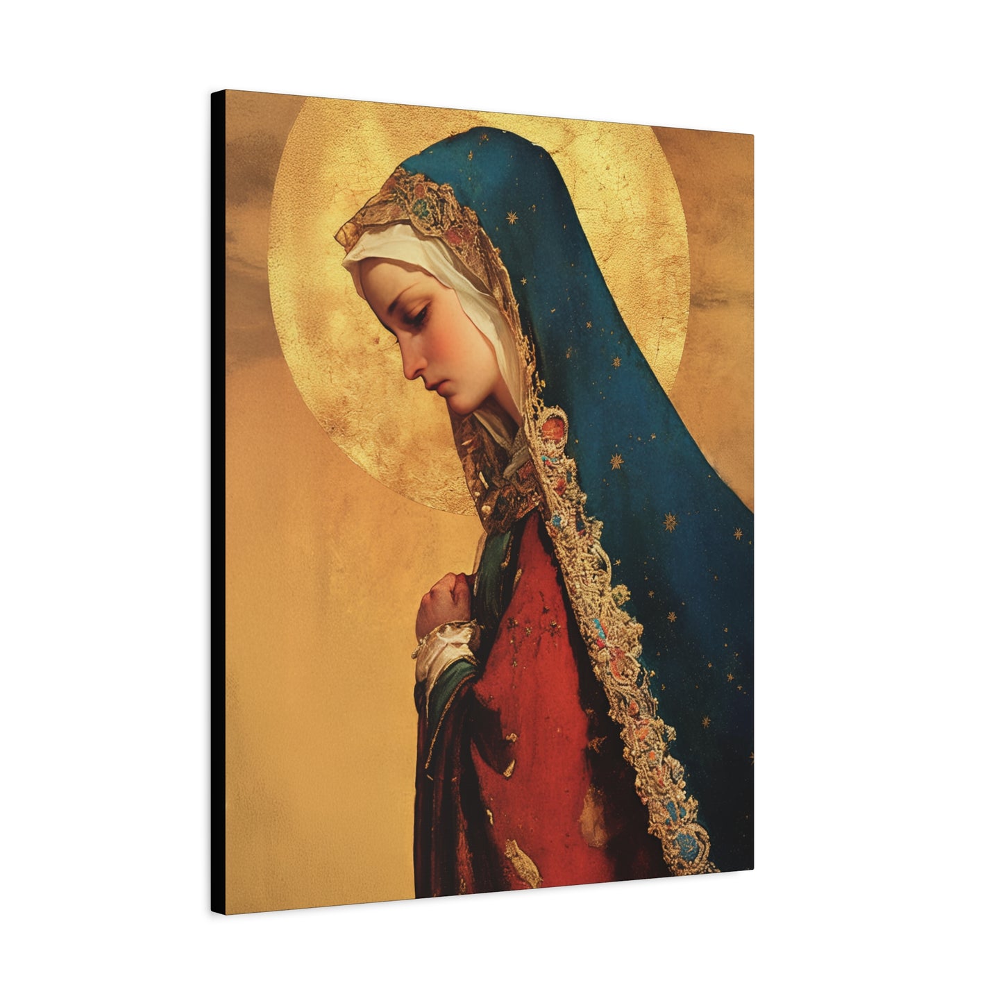 Our Lady of Mercy / Our Lady of Ransom - Multiple Sizes - Catholic Home art - Museum Wrapped Canvas - Sanctified Souls Print - Mother Mary