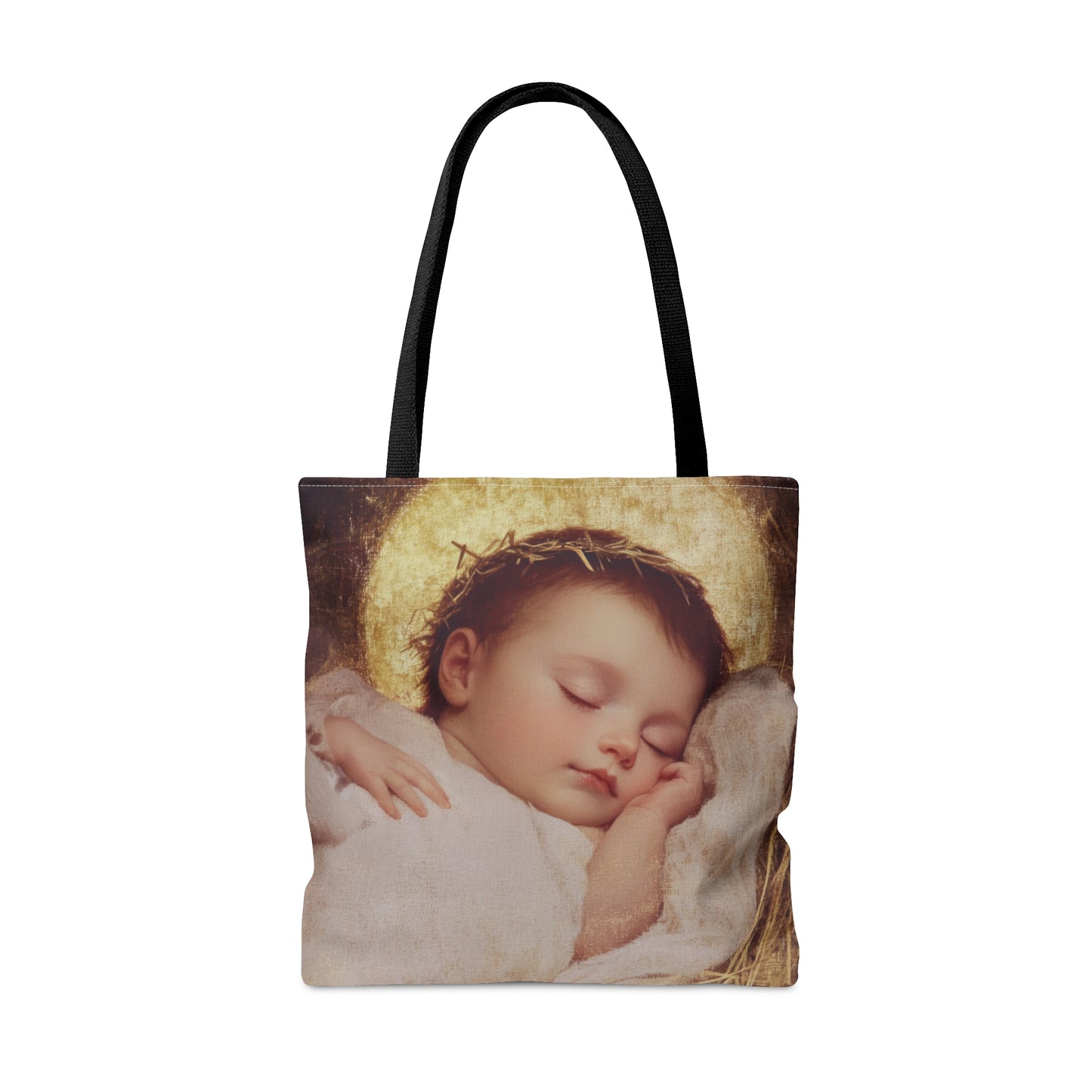 The Christ Child Born Into the Quiet of the World - Tote Bag - Large Medium Small Faith Art Bag - Catholic Faith Purse