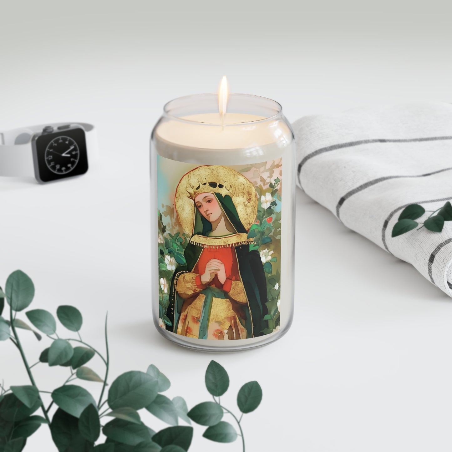 Saint Matilda of Germany Candle  - Scented Prayer Candle, 13.75oz - Tall Size - Religious Prayer Candle - Catholic Art