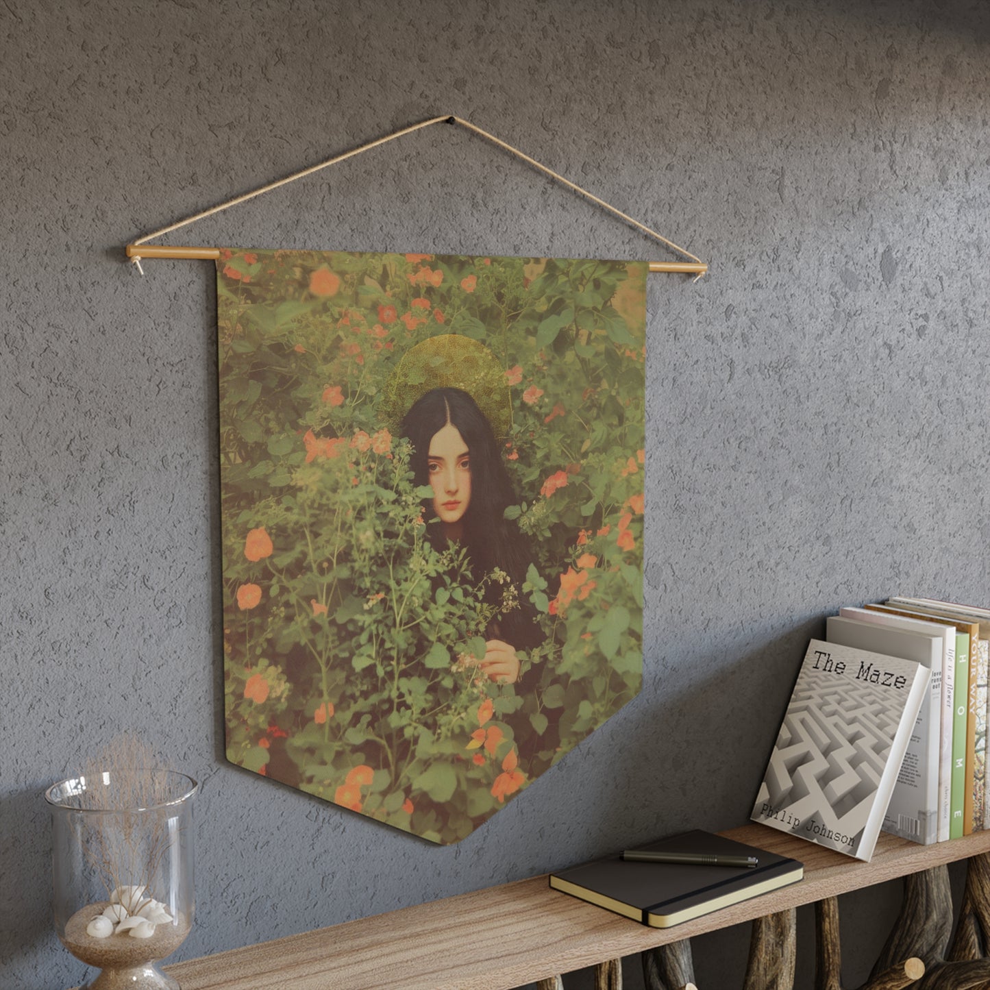 Saint Eve - Pennant / Banner / Wall Hanging - Prayer room art - Catholic Home - 18" x 21" - Catholic Religious Artwork