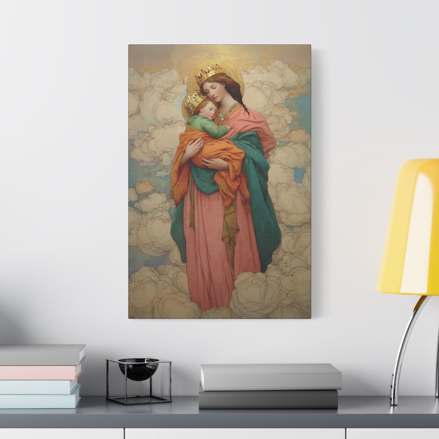 Our Lady of Perpetual Help -  Museum Wrapped Canvas Print - Multiple Sizes - Catholic Home art Matte Canvas