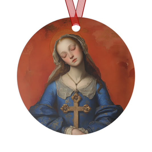 Saint Philomena of San Severino Metal Ornament - Religious Holiday Christmas Ornament and Keepsake - Catholic Religious Keepsake