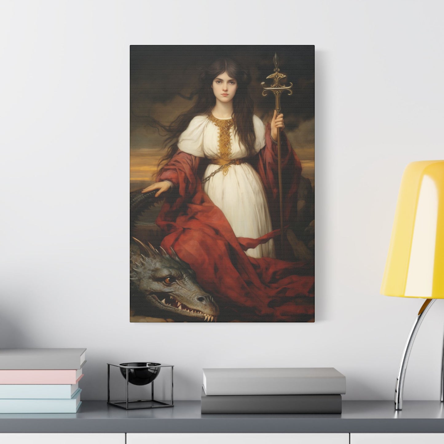 Saint Martha of Bethany Canvas Print - Multiple Sizes - Catholic Home art - Museum Wrapped Canvas - Sanctified Souls Print