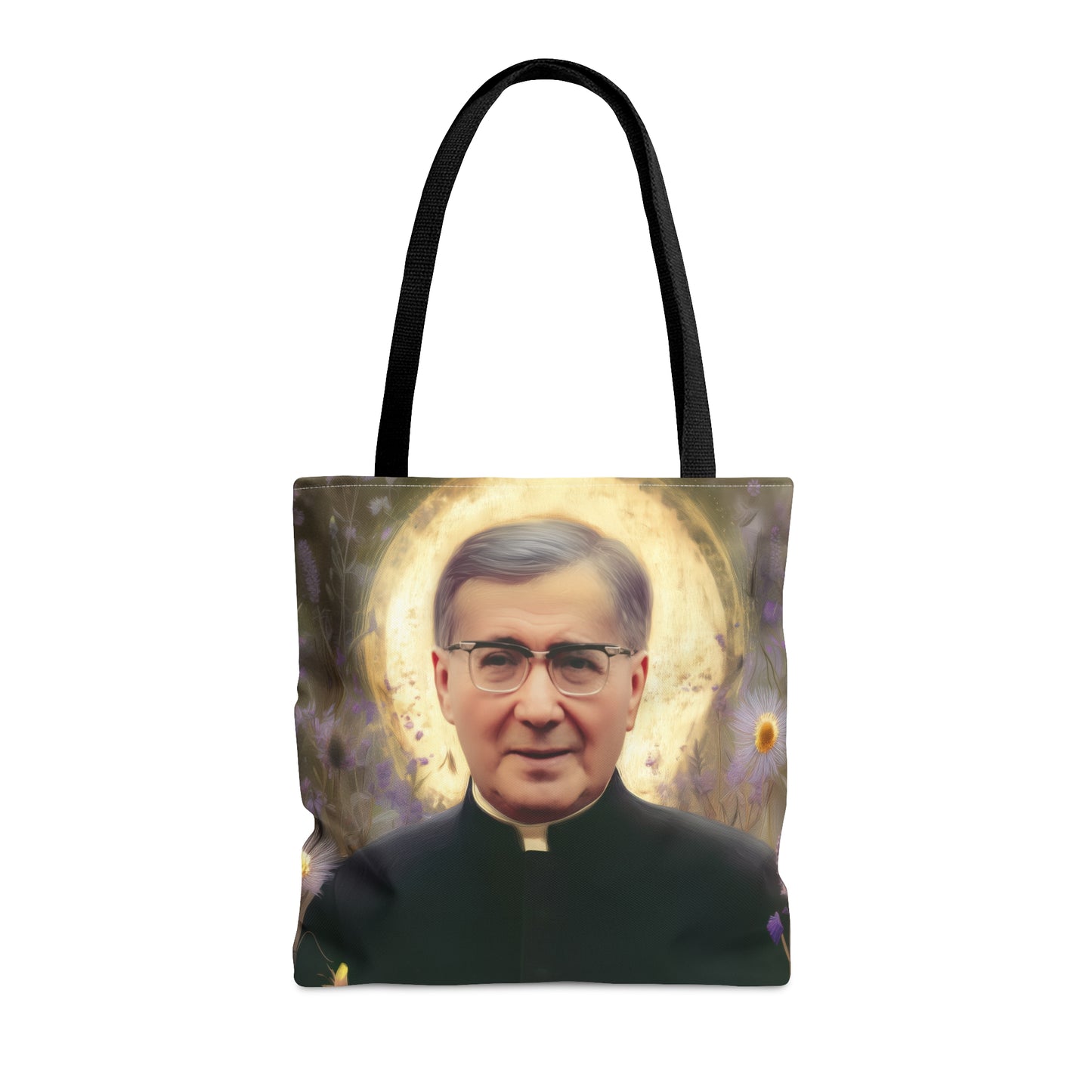 Saint Josemaría Escrivá - Tote Bag - Large Medium Small Faith Art Bag - Catholic Faith Purse - Double Sided