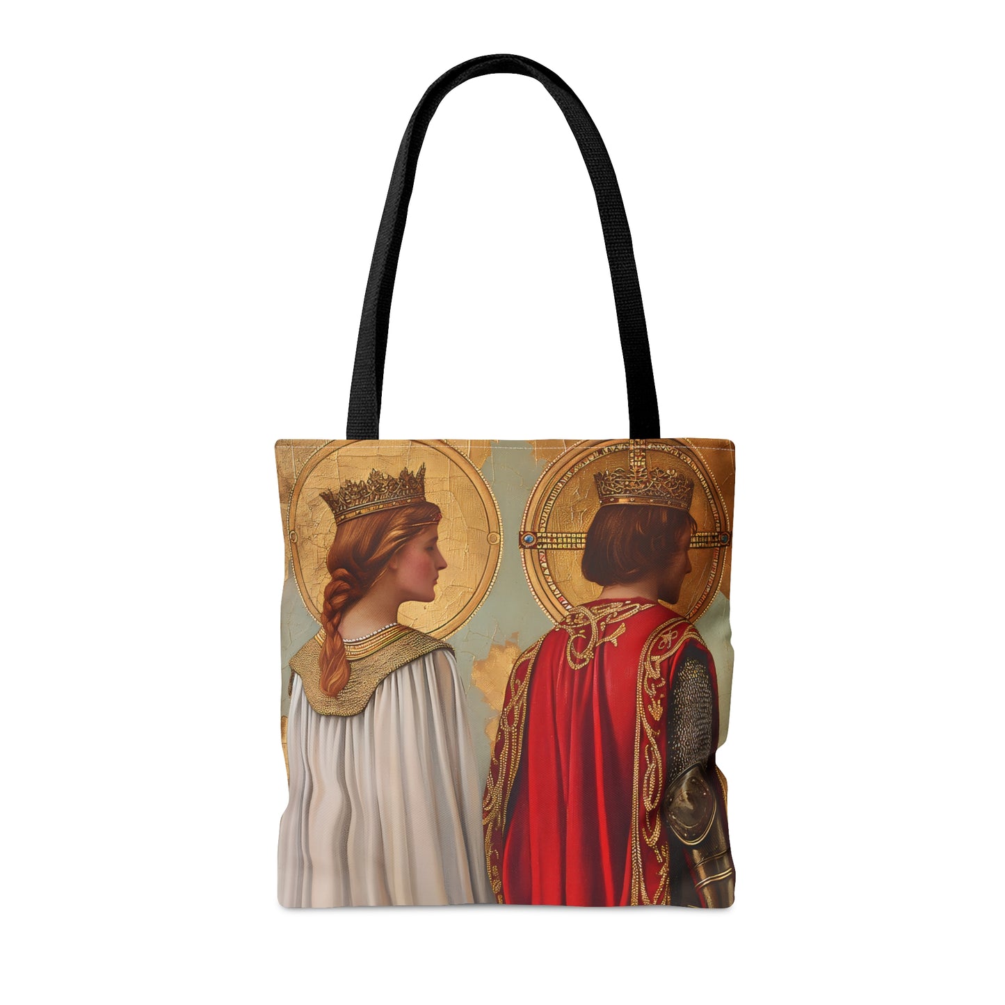 Saint Gwladys and Saint Gwynlly Tote Bag - Large Medium Small Faith Art Bag - Catholic Faith Purse - Religious Carry All Reusable Tote Bag