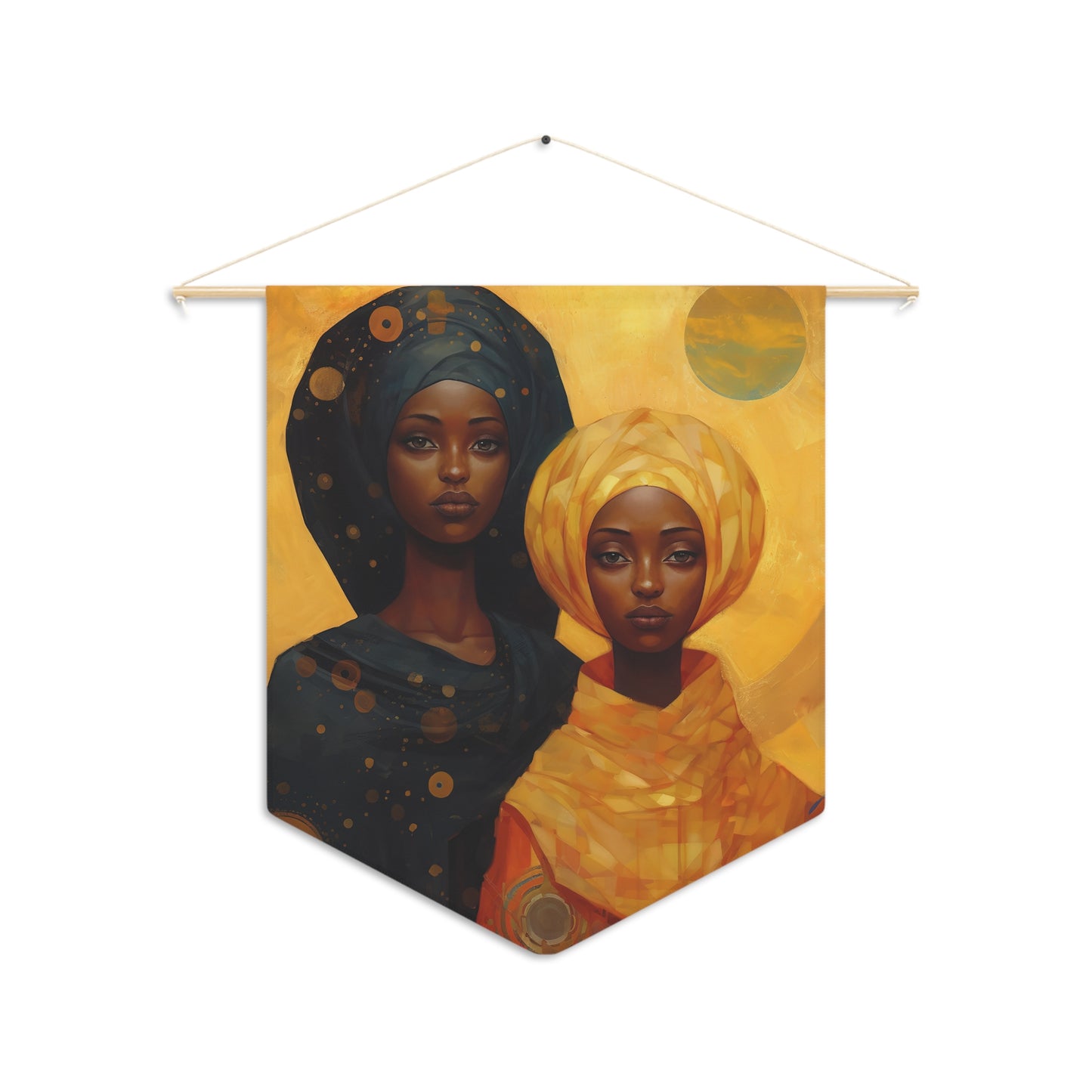 Saint Perpetua and Saint Felicity Wall Banner / Wall Hanging - Prayer room art - Catholic Home Art - Large Saint Art - 18" x 21"