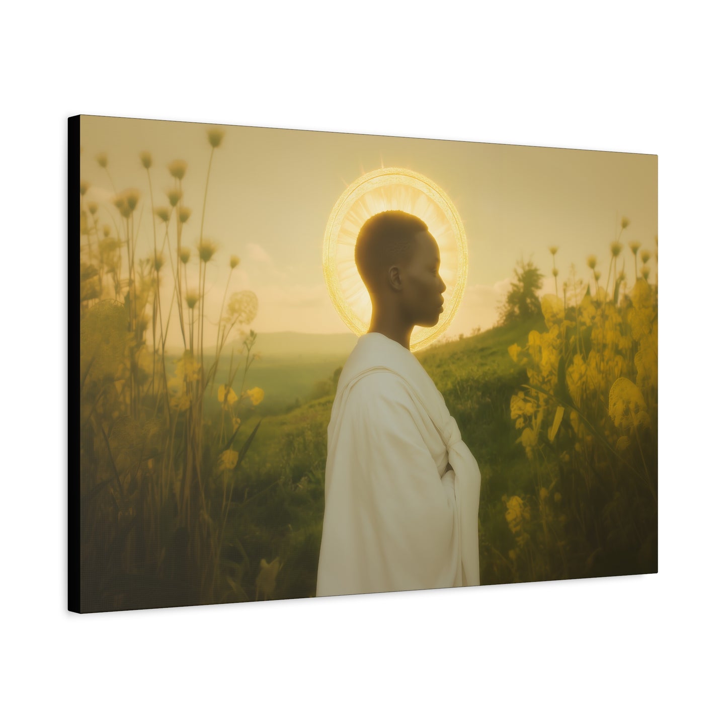 Saint Charles Lwanga -  Museum Wrapped Canvas - Sanctified Souls Print - Religious Art for your Home - Catholic Patron Saint Art
