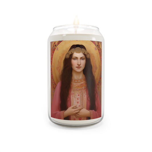 Saint Apollonia  - Scented Prayer Candle, 13.75oz - Tall Size - Religious Prayer Candle - Catholic Art