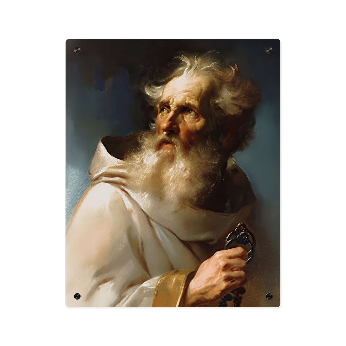 Saint Peter Acrylic Wall Art Panel - Ready to Hang Acrylic Print - Catholic Apostle Art - Patron saint Art