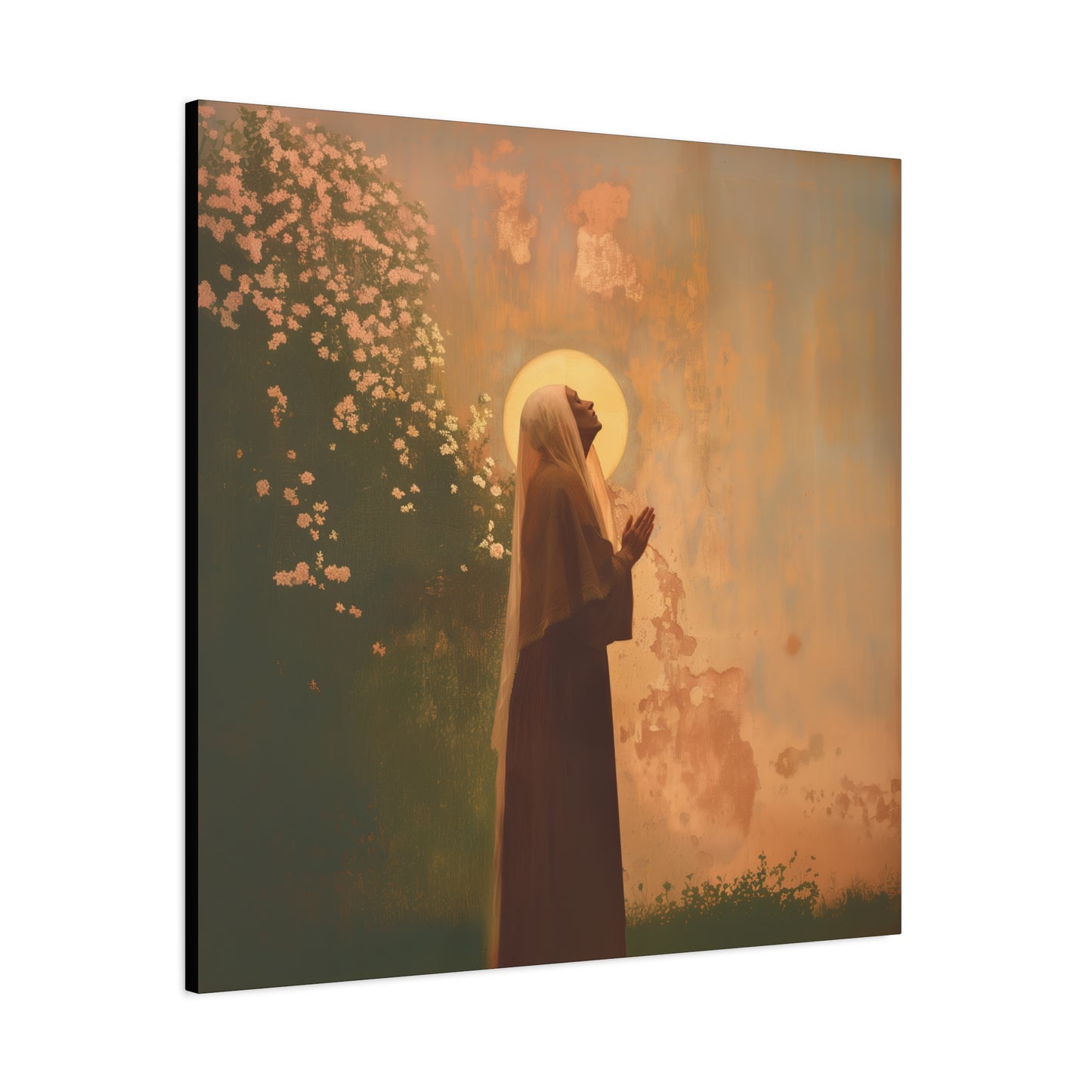Saint Monica -  Museum Wrapped Canvas - Sanctified Souls Print - Religious Art for your Home - Angel Art - Religious