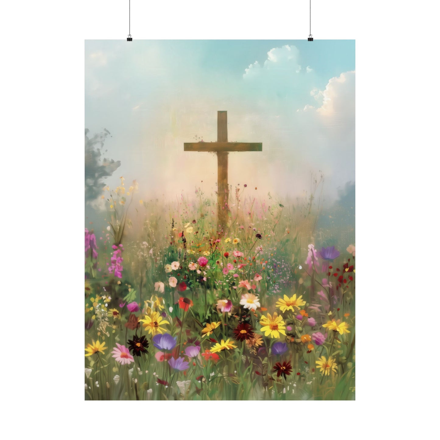 The Cross That Called the Earth to Life - Sanctified Souls Print - Multiple Sizes - Premium Matte Vertical Posters