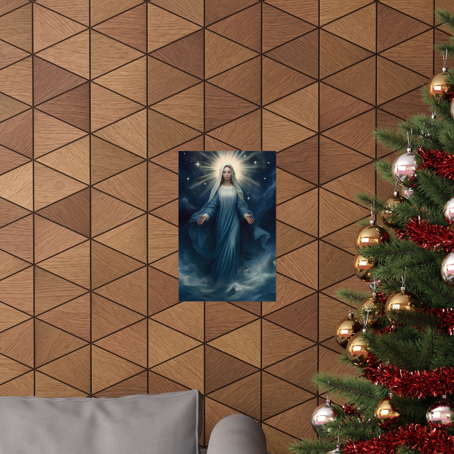 Our Lady, Star of the Sea - Sanctified Souls Print - Multiple Sizes - Premium Matte Vertical Posters - Stella Maris Print