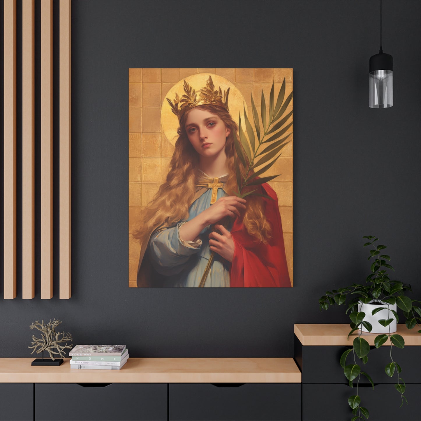 Saint Agrippina - Gallery Wrapped Canvas - Print - Religious Art for your Home - Catholic Art