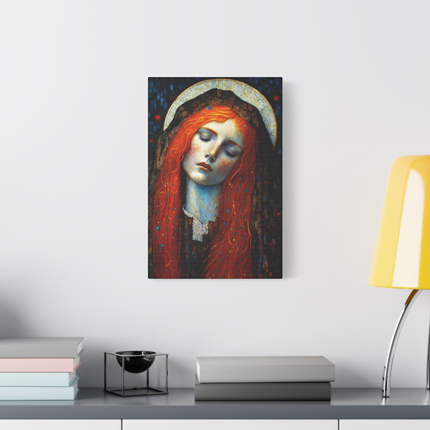 Embracing Grace - Saint Mary Magdalene Canvas Print - Multiple Sizes - Catholic Home art - Museum Wrapped Canvas - Sanctified Souls Print