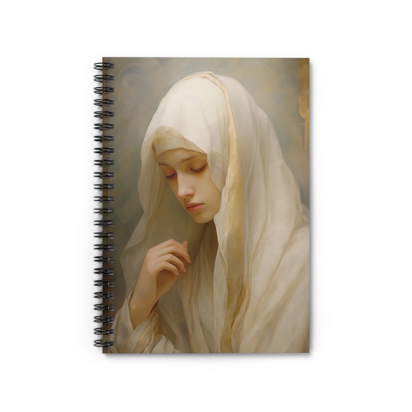 Mary the Blessed Virgin Journal - Sanctified Souls Art - Religious Based Notebook - Spiral Notebook - Ruled Line