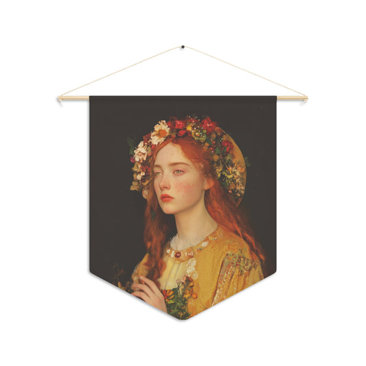Radiance of Repentance - Mary Magdalene's Renewal Pennant / Banner / Wall Hanging - 18" x 21" - Catholic prayer Religious - Large