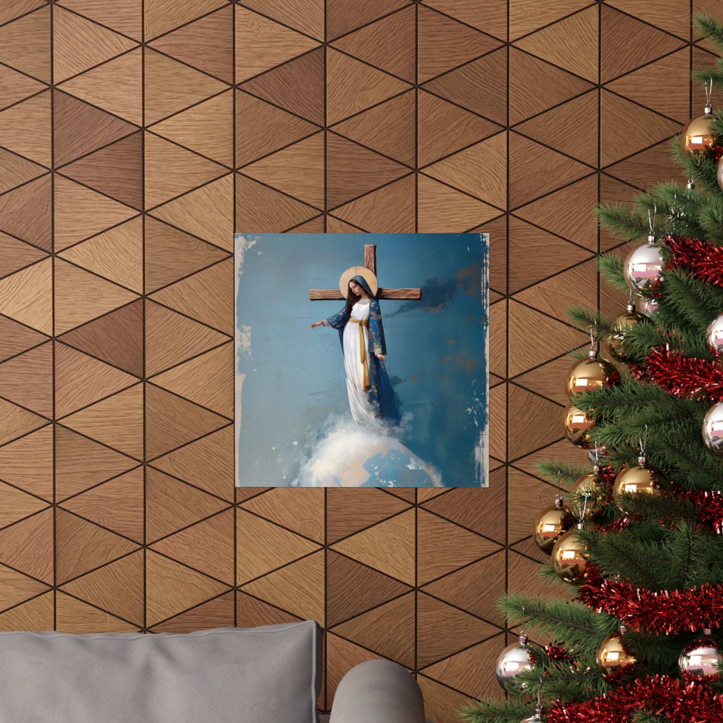 The Lady Of All Nations - Marian Devotion - Mother Mary - Sanctified Souls Print - Multiple Sizes - Premium Matte Vertical Posters