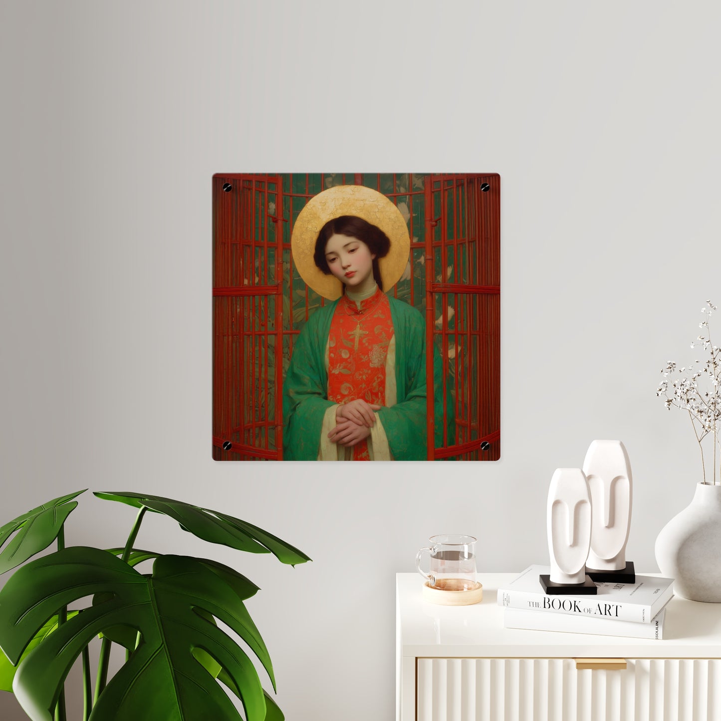 Saint Agnes Tsao Kou Ying  Wall Art Panel - Ready to Hang Acrylic Print - Catholic Saint Art - Patron Saint Print - No Frame needed